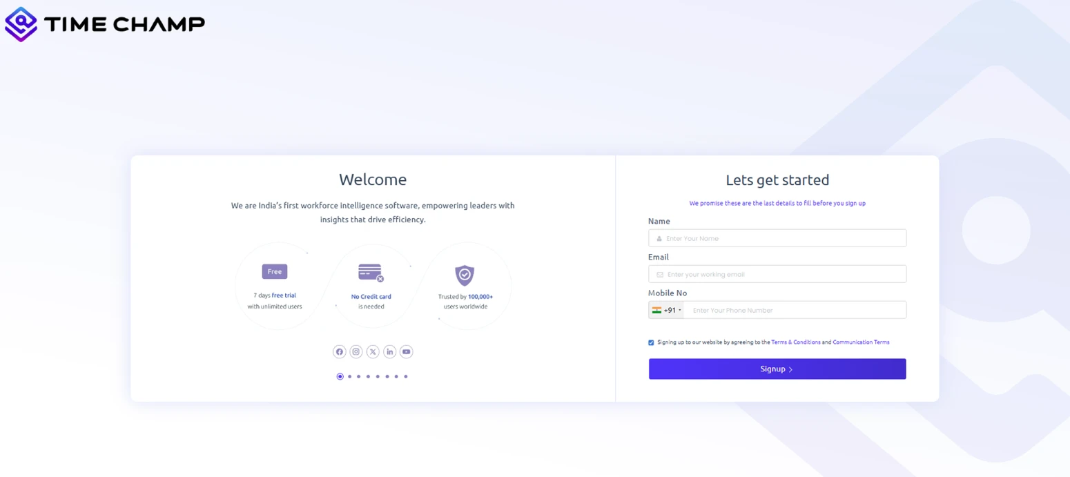create a free account